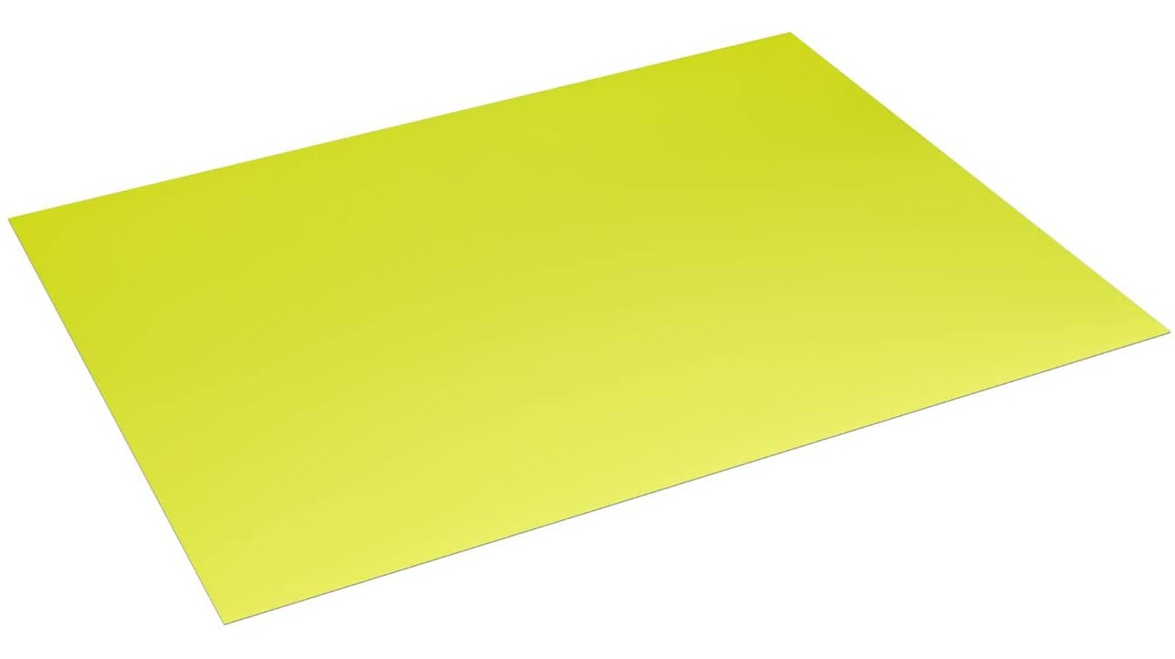 La imagen muestra una cartulina amarilla.