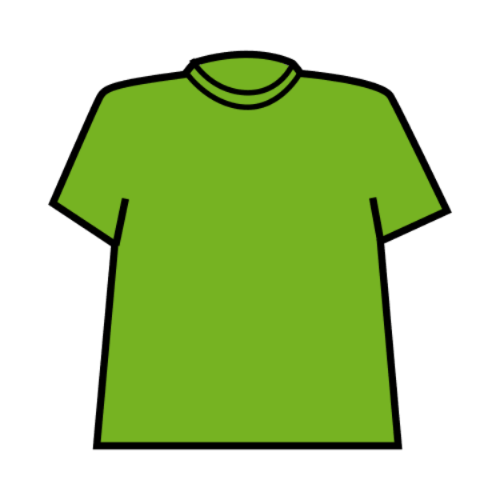 La imagen muestra una camiseta de mangas cortas.