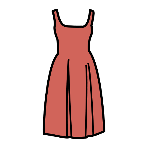 La imagen muestra un vestido de color rosa.