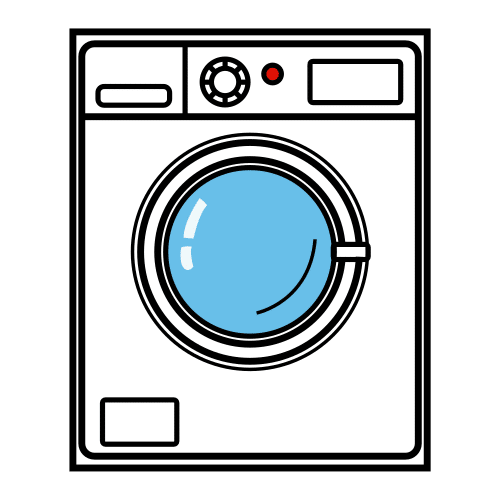 La imagen muestra una lavadora.
