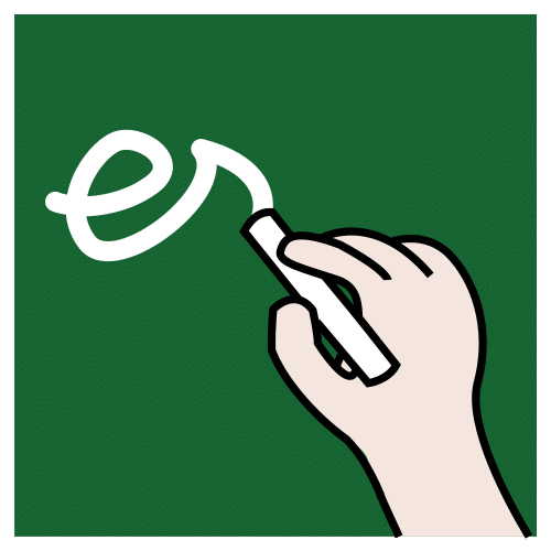 La imagen muestra una mano escribiendo palabras.