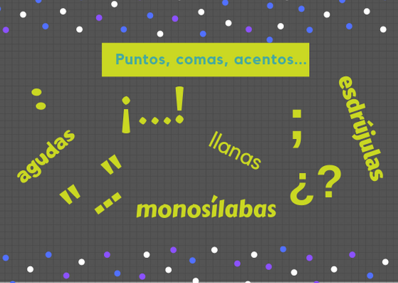 puntos, comas, acentos