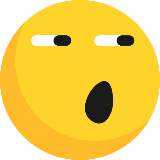 La imagen muestra un emoji con ojos semicerrados que miran a un extremo