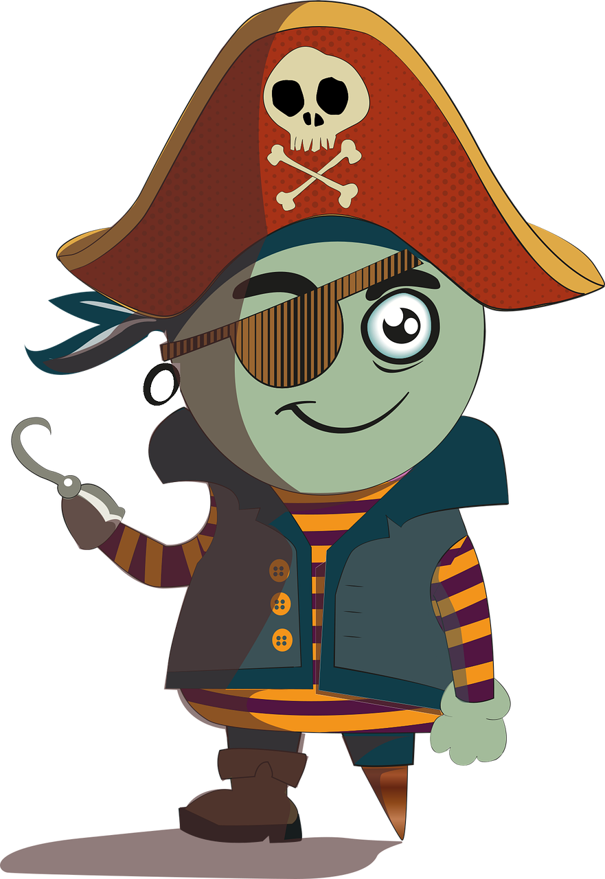 La imagen muestra un pirata