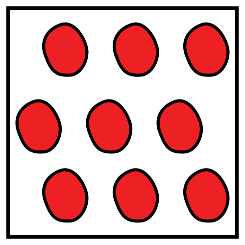 La imagen muestra varios círculos rojos.