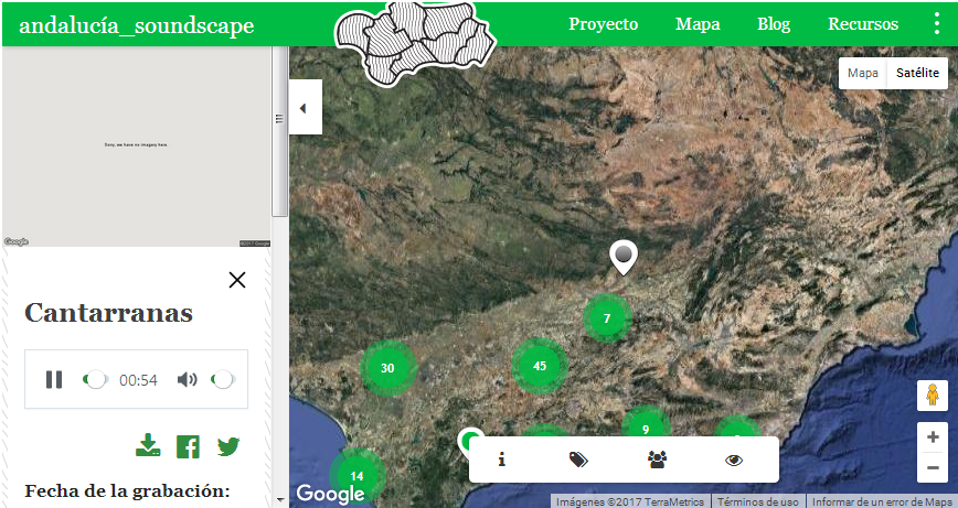 Mapa Andalucía SoundScape