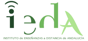 Imagen de las siglas iedA, que significan: Instituto de Enseñanza a Distancia de Andalucía.