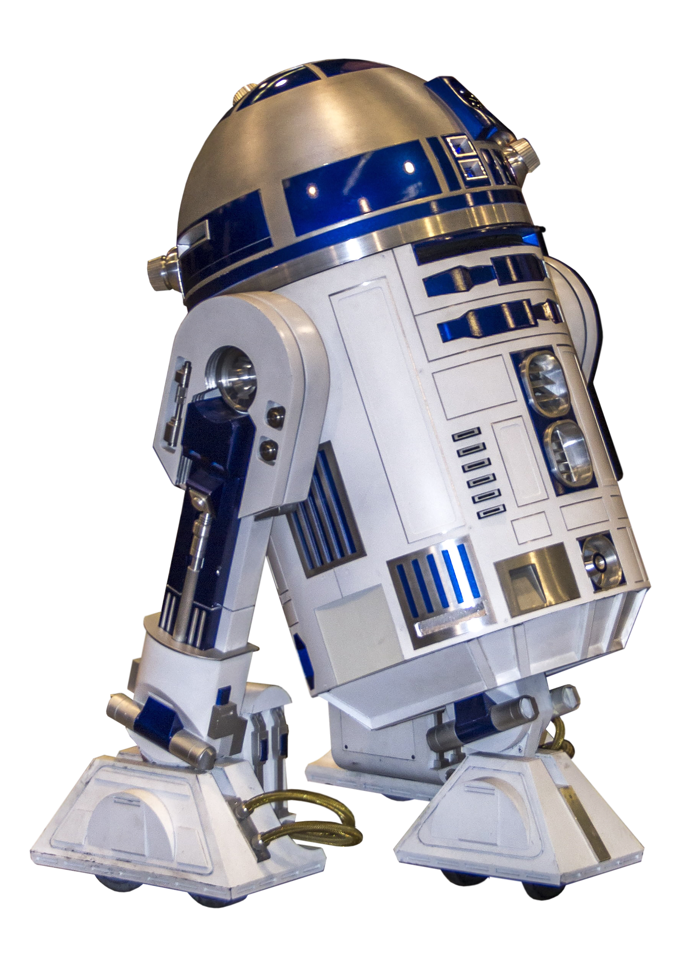 Robot de ficción, que aparece en las películas de Star Wars, especializado en trabajos de electromecánica y navegación.