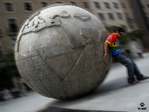 Con el mundo a cuestas