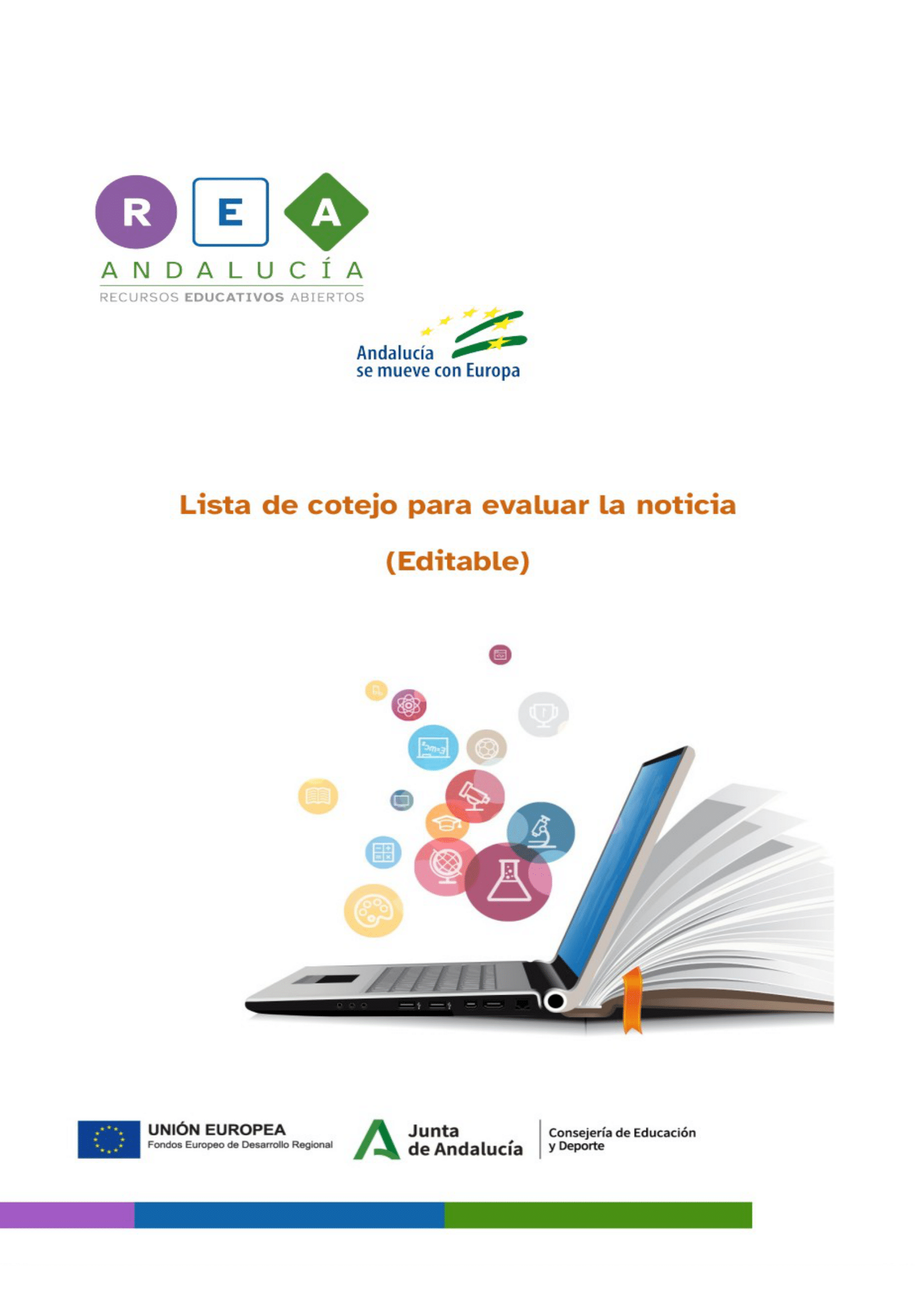 Portada de la lista de cotejo para elaborar una noticia