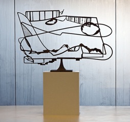 David Smith: Paisaje del río Hudson. Acero, 1951.