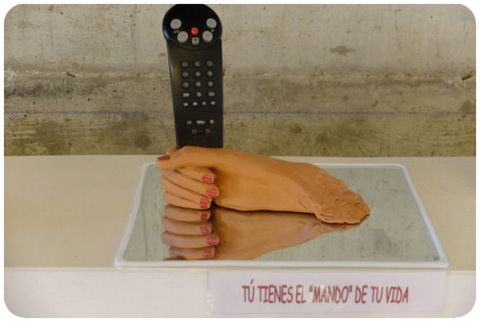 Metáfora visual contra la violencia de género