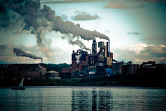 Empresa contaminando 