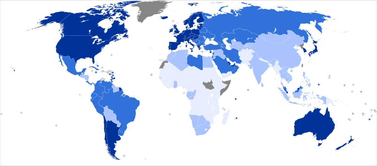 IDH por países