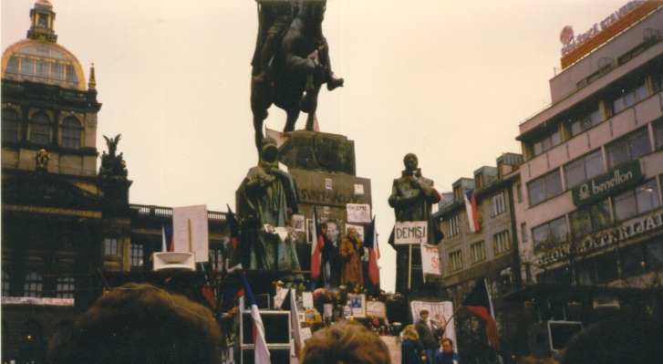 Manifestaciones en Praga en 1989