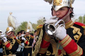 La imagen muestra la banda de cornetas, Nuestra Sra. de la Fuensanta, Córdoba
