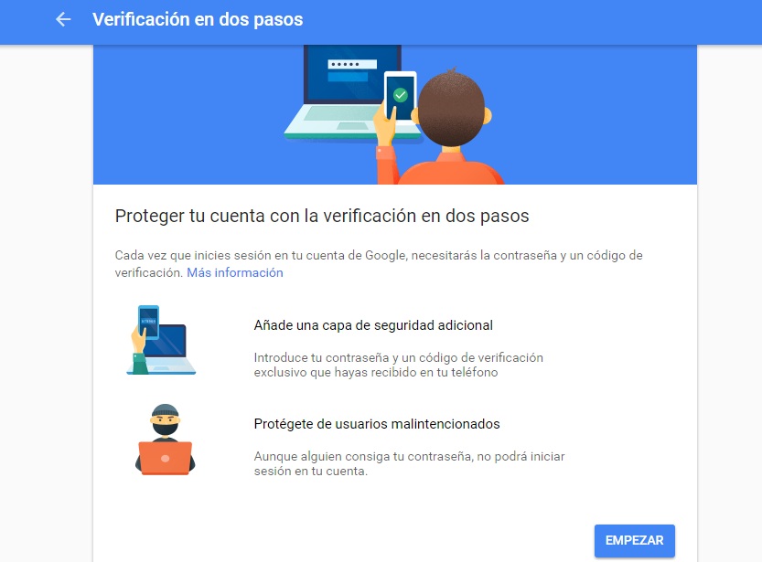 verificacion en 2 pasos
