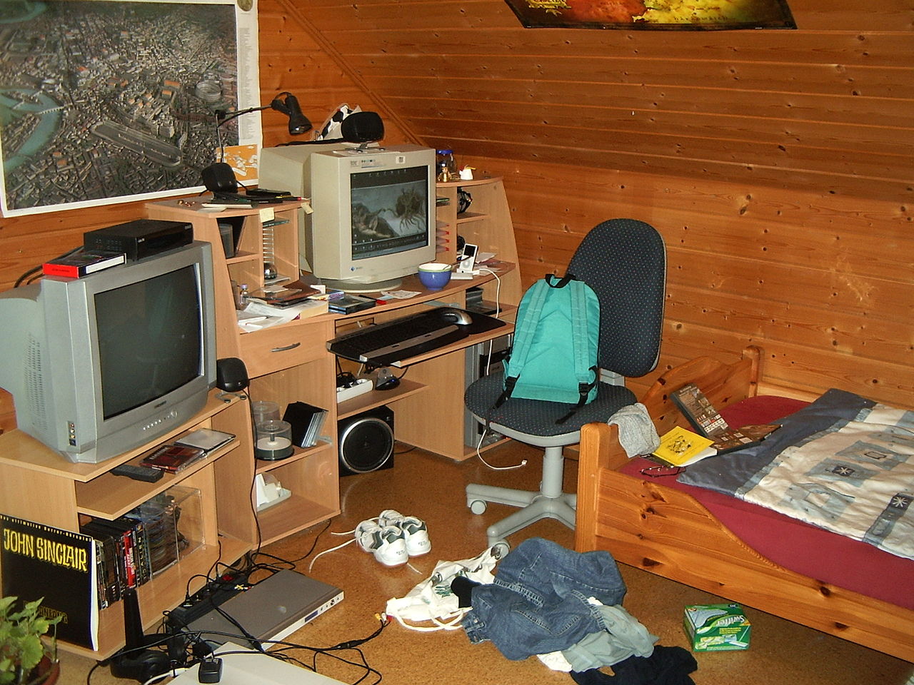 Habitación desordenada
