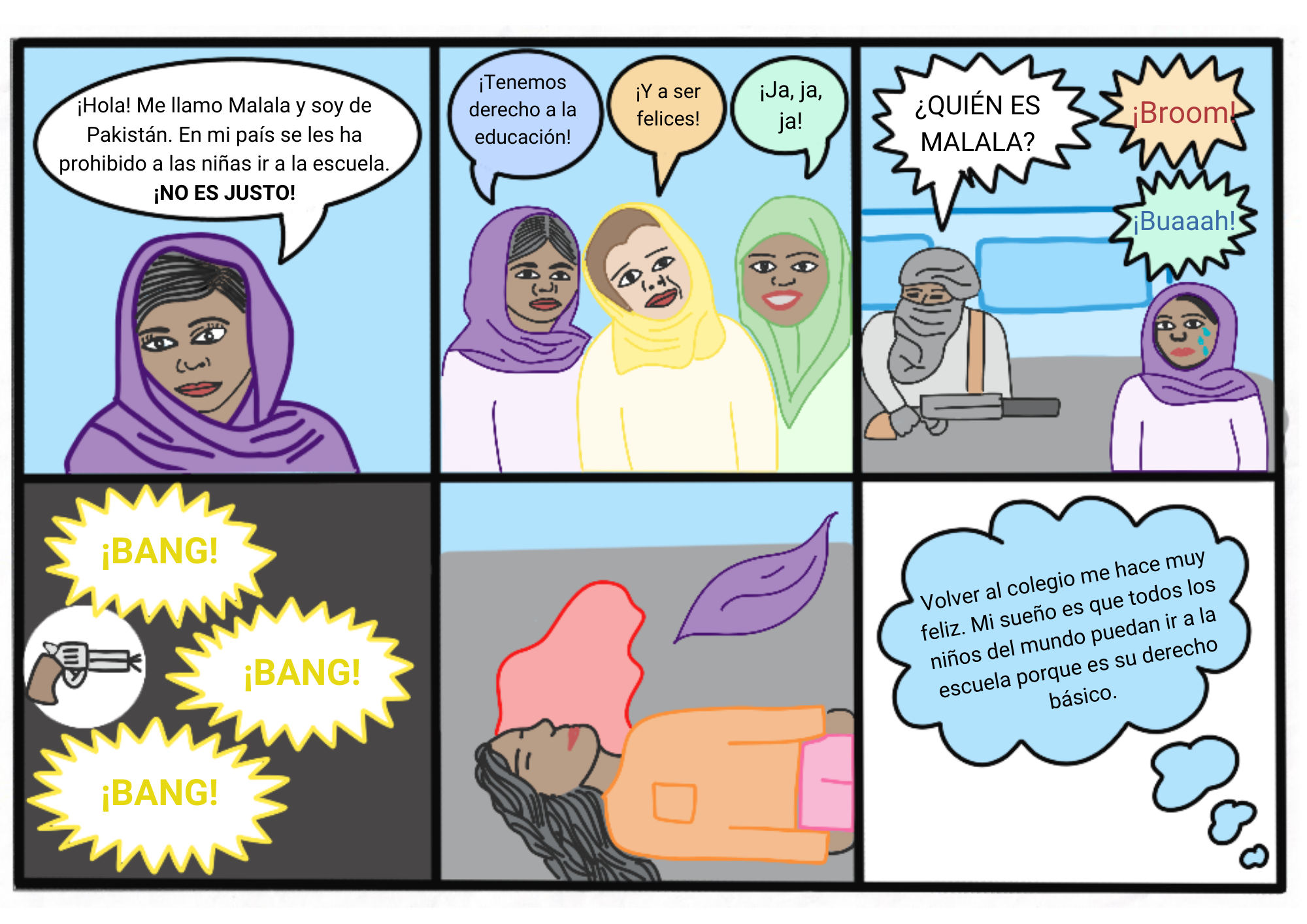 Cómic 'HIstoria de Malala'