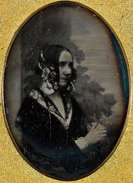 Daguerrotipo de Ada Byron de perfil