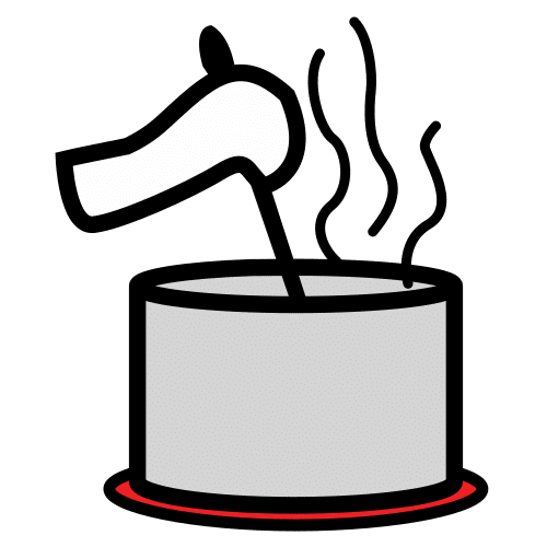 En la imagen aparece representada la acción del verbo cocinar