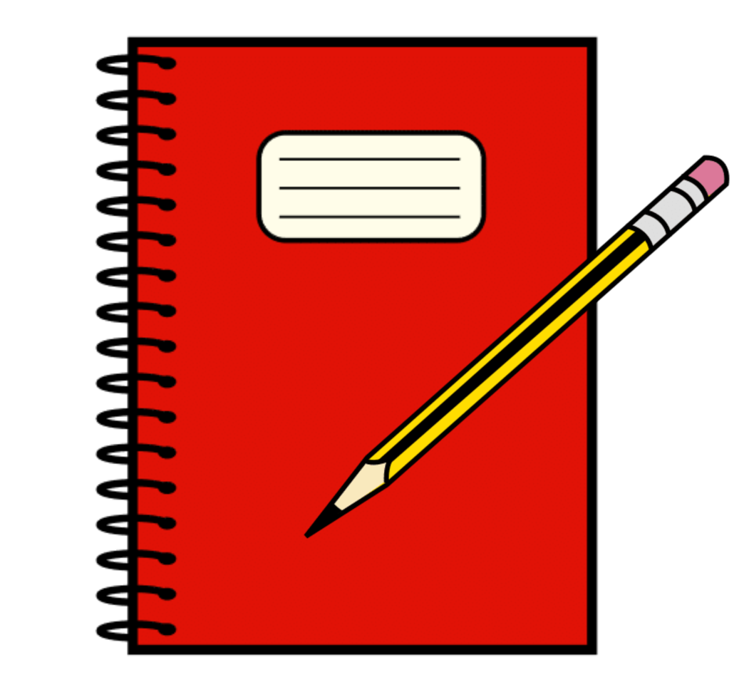 En la imagen aparece un pictograma que representa la acción de copiar en el cuaderno