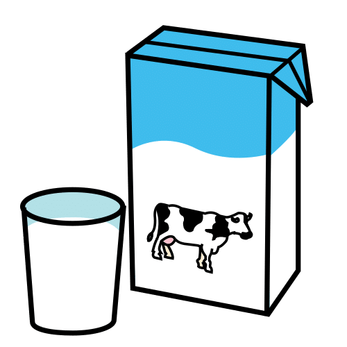 En la imagen aparece un cartón de leche y un vaso lleno de leche