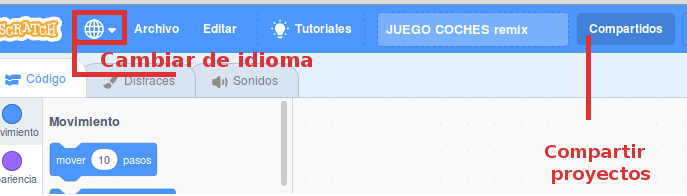 Cambio de idioma