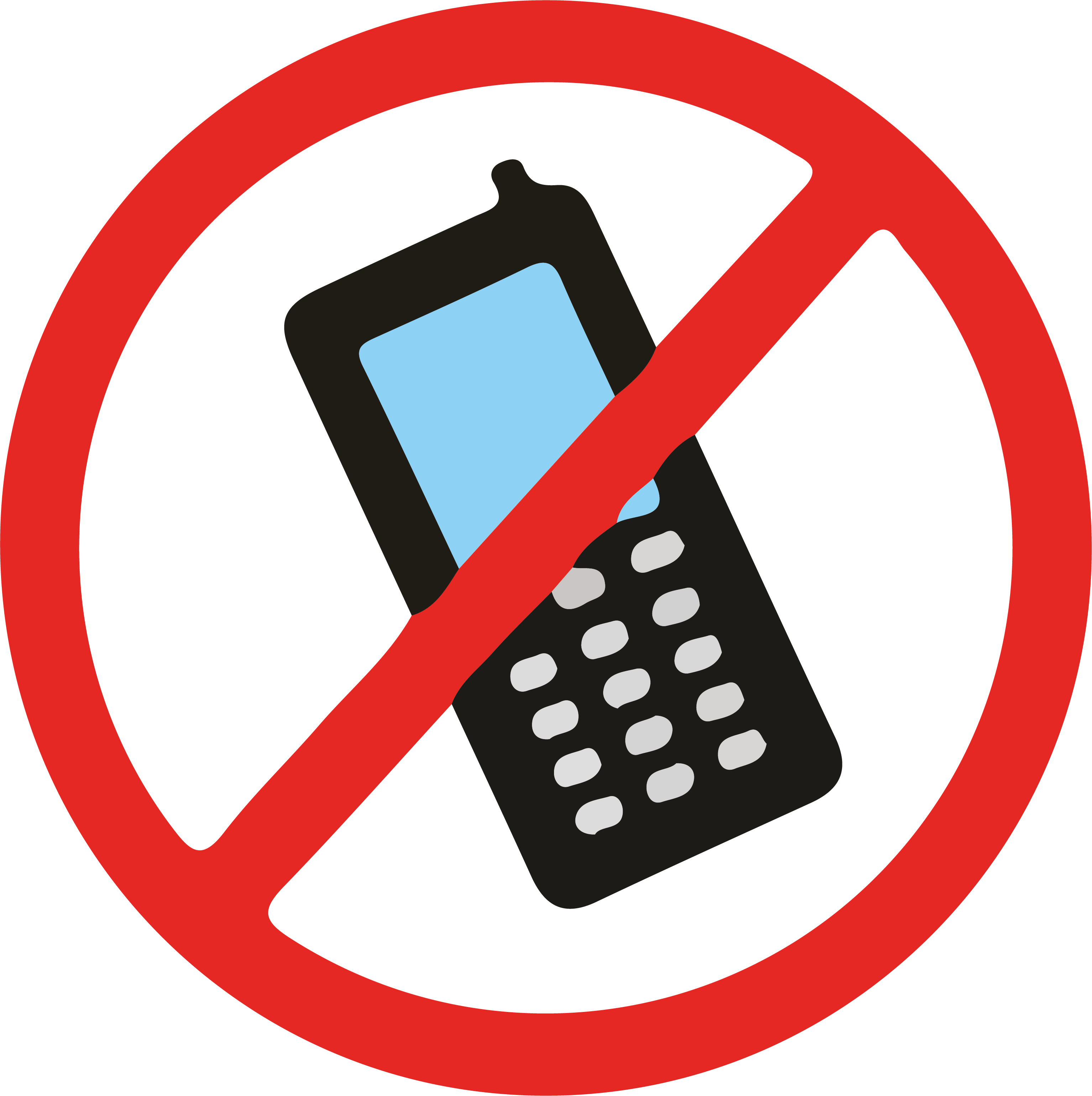 Teléfono móvil prohibido