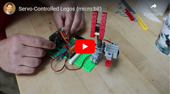 Vídeo sobre servo-controlled Legos (micro:bit)
