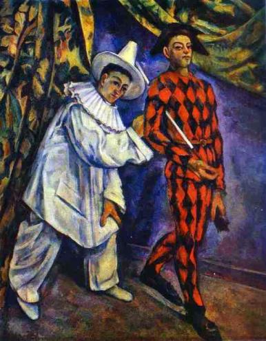 Representación de Pierrot y Arlequin