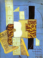 Guitarra de Picasso collage