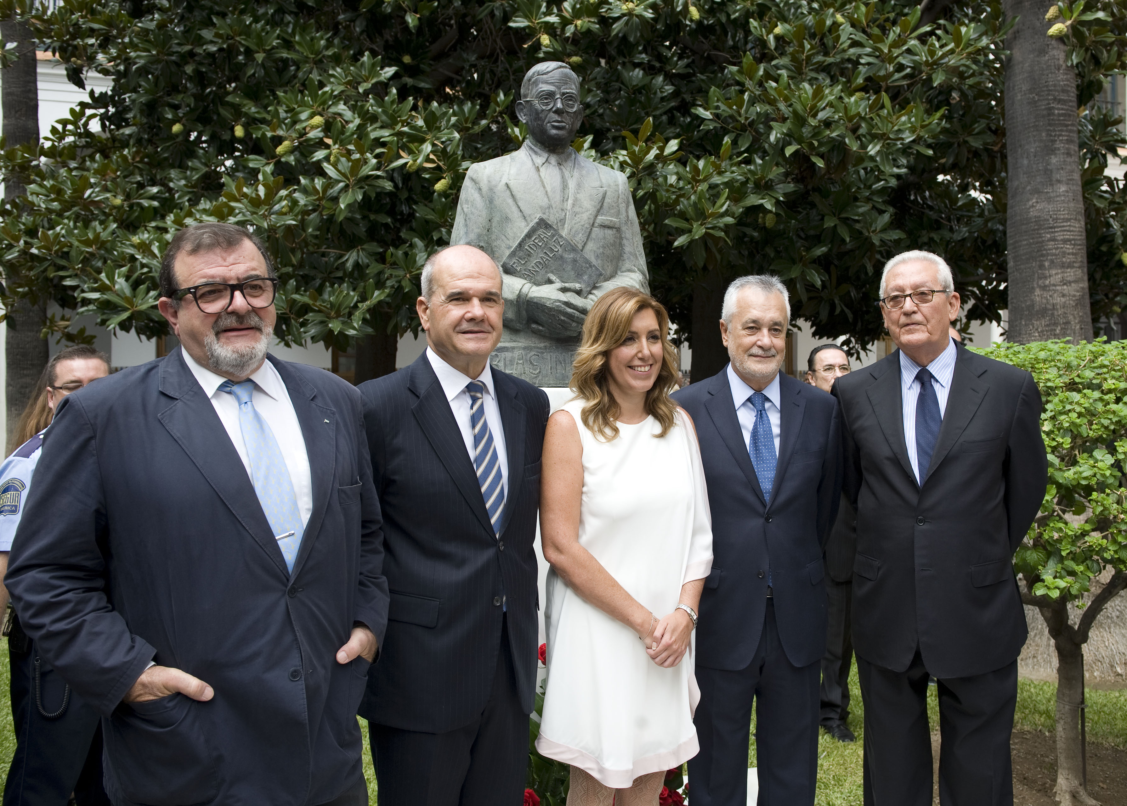Los cinco últimos presidentes de la Junta de Andalucía