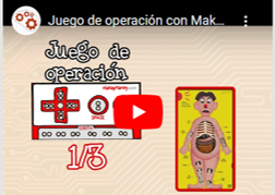 Vídeo sobre Juego de operación con Makey Makey y Scratch (1/3)