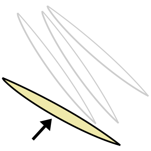 Pictograma de un palillo de madera, se puede usar para hacer manualidades.