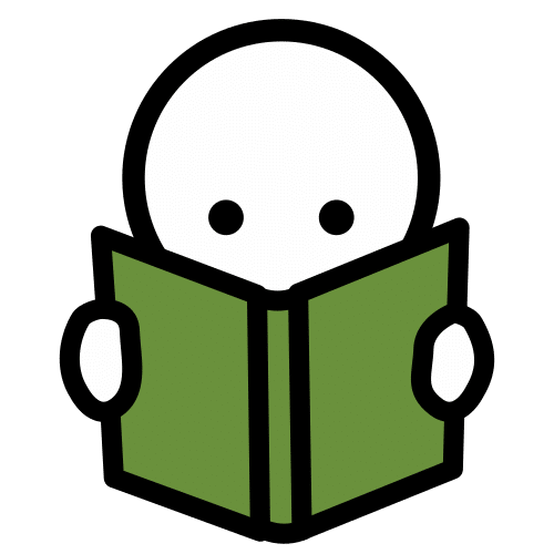 En el pictograma aparece una silueta leyendo un libro.