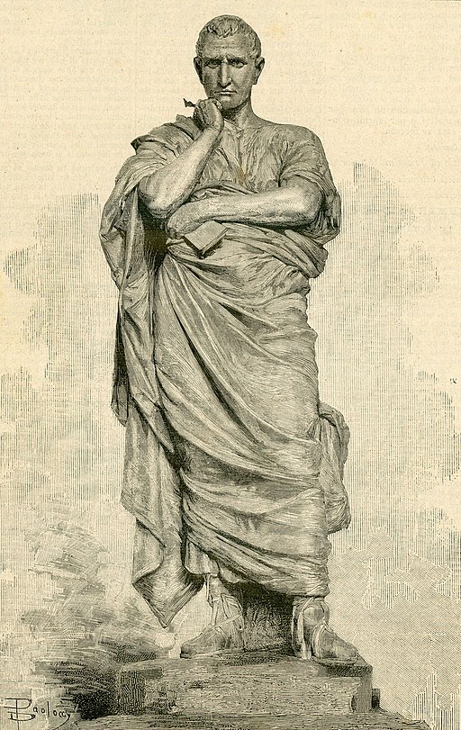 Estatua del monumento a Ovidio en Sulmona