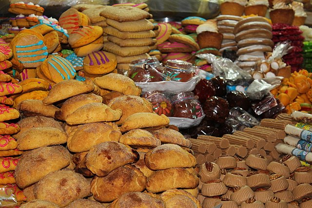 La imagen muestra unos dulces típicos de San Cristóbal de las Casas