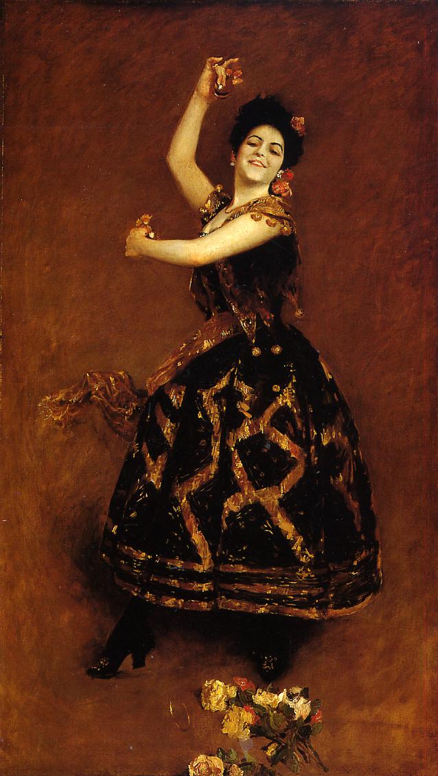 Carmencinta retratada por William Merrit Chase. 1888
