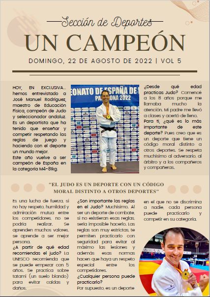 Artículo PDF sobre el campeón y seleccionador de Judo José Manuel González 