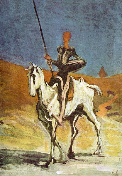 Una representación de Don Quijote según Honoré Daumier
