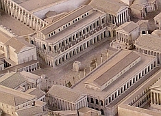 Reconstrucción del foro de Roma
