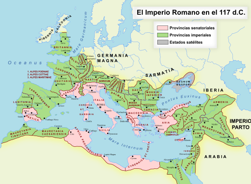 Imperio Romano en 117