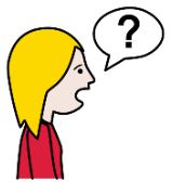 La imagen muestra una persona de perfil con un bocadillo con una interrogación dentro.