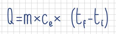Fórmula de cantidad de calor