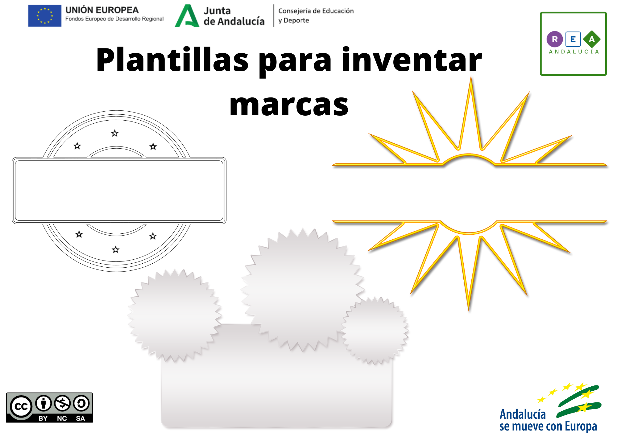 Tres logotipos para incluir la marca 