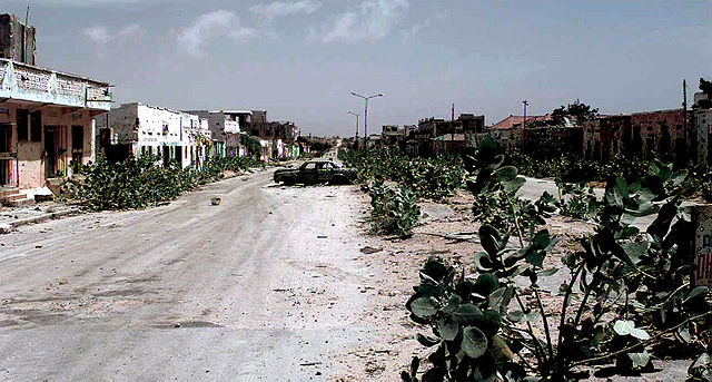 Poca esperanza podemos encontrar en esta calle de Mogadiscio, capital de Somalia