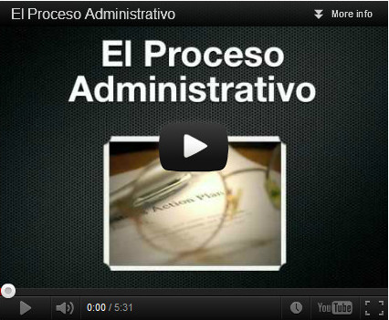 El proceso administrativo