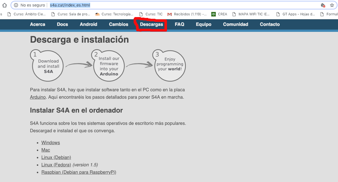 Instalación de S4A