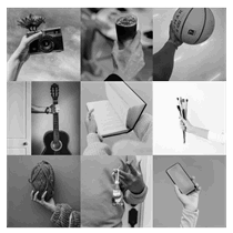  La imagen muestra varias manos de personas sosteniendo objetos distintos.